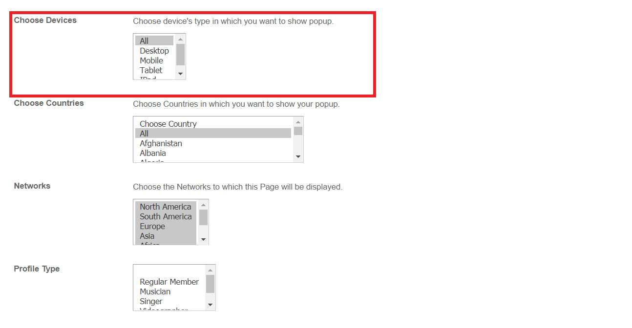 SocialEngine Popup Builder