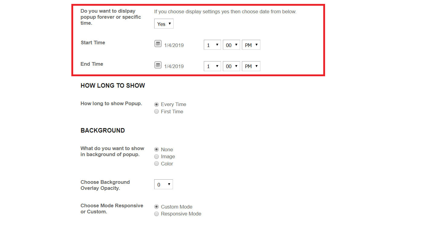 SocialEngine Popup Builder