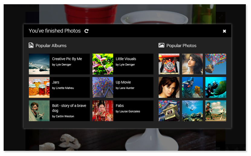Advanced Photo Album Lightbox